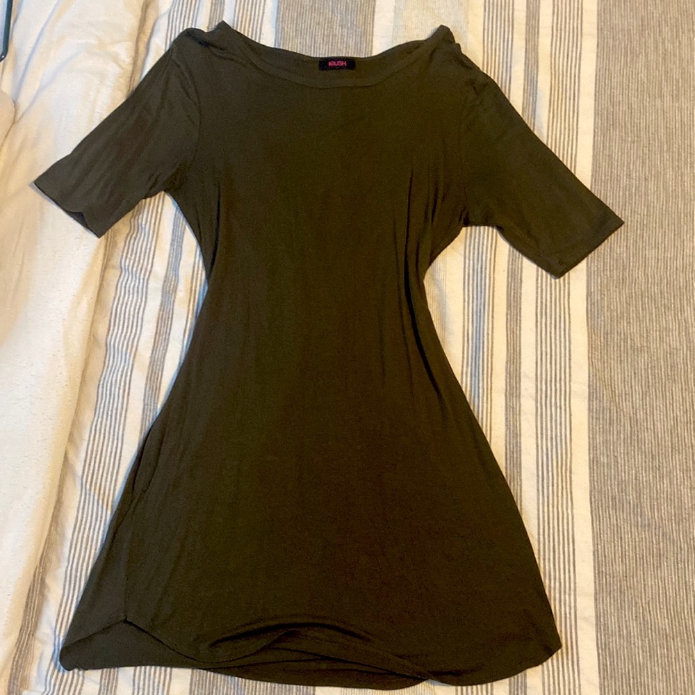 Green t-shirt dress
